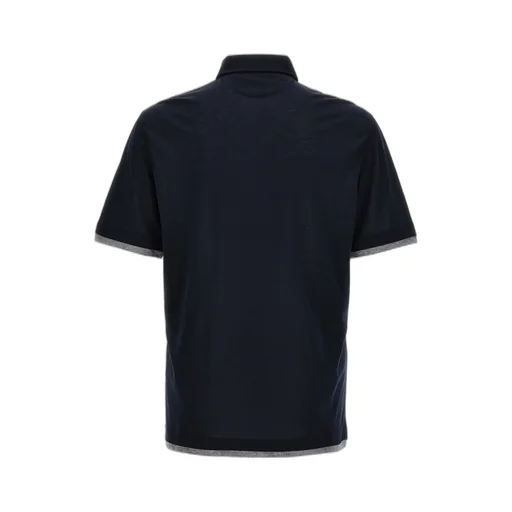Brunello Cucinelli Layered Short-Sleeved Polo Shirt