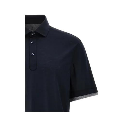 Brunello Cucinelli Layered Short-Sleeved Polo Shirt