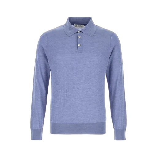 Brunello Cucinelli Long-Sleeved Knitted Polo Shirt