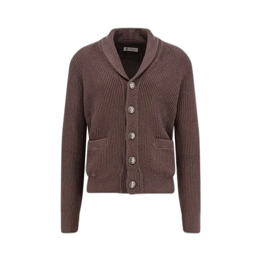 Brunello Cucinelli Long-Sleeved Ribbed Cardigan