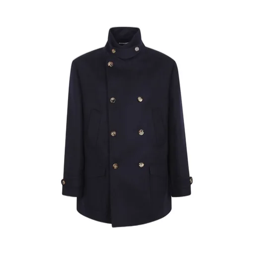 Brunello Cucinelli Double-Breasted Long-Sleeved Coat