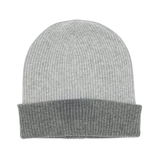 Brunello Cucinelli Contrast-Trimmed Knitted Beanie
