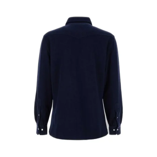 Brunello Cucinelli Patch Chest Pocket Western Shirt