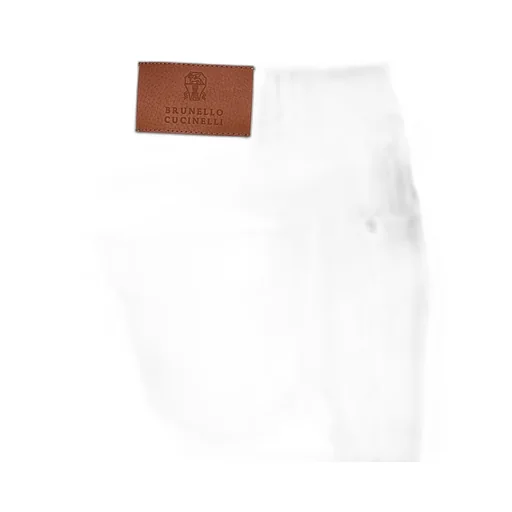 Brunello Cucinelli Logo Patch Straight Leg Jeans