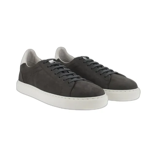 Brunello Cucinelli Round Toe Lace-Up Sneakers