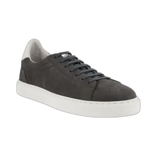 Brunello Cucinelli Round Toe Lace-Up Sneakers