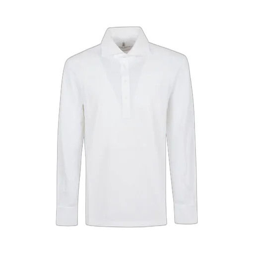 Brunello Cucinelli Long Sleeved Buttoned Polo Shirt