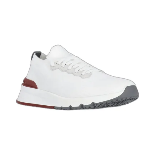 Brunello Cucinelli Knitted Lace-Up Sneakers