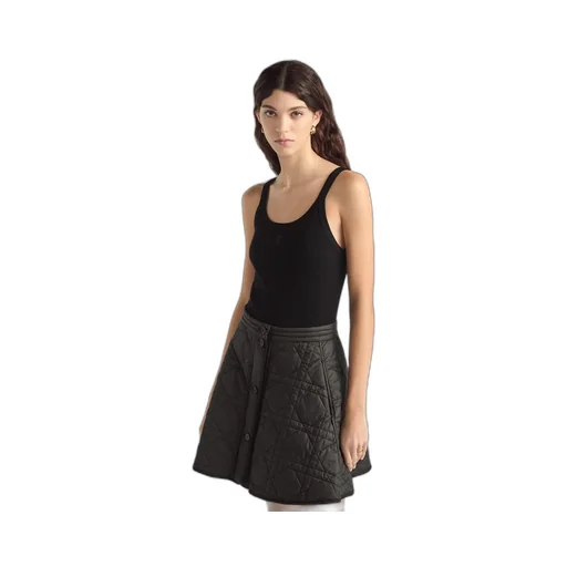 Macrocannage Miniskirt