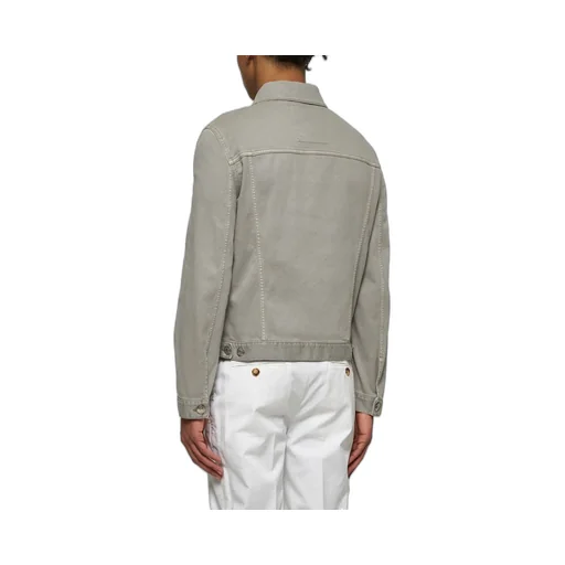 Brunello Cucinelli Long Sleeved Denim Jacket