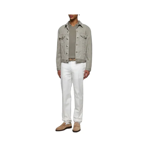 Brunello Cucinelli Long Sleeved Denim Jacket