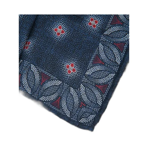 Brunello Cucinelli Geometric Printed Hand-Rolled Hem Pocket Square