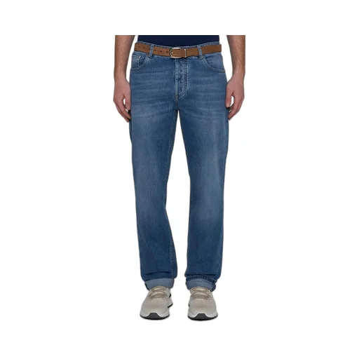 Brunello Cucinelli Mid-Rise Straight-Leg Jeans