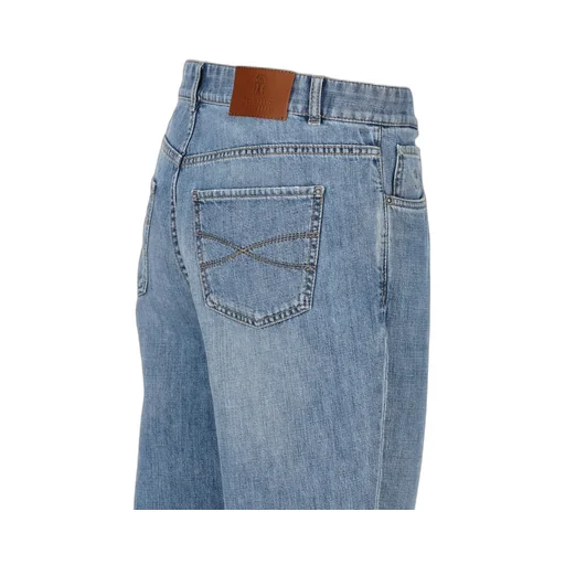 Brunello Cucinelli Mid-Rise Tapered Leg Jeans