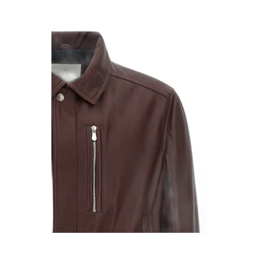 Brunello Cucinelli Collared Biker Jacket