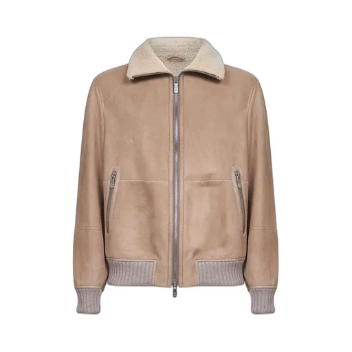 Brunello Cucinelli Zip-Up Ribbed Hem Jacket