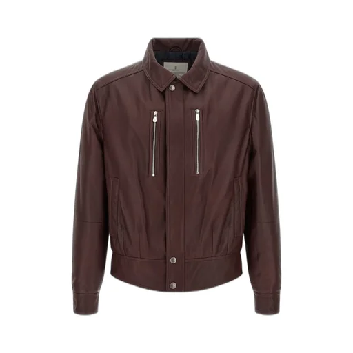 Brunello Cucinelli Collared Biker Jacket