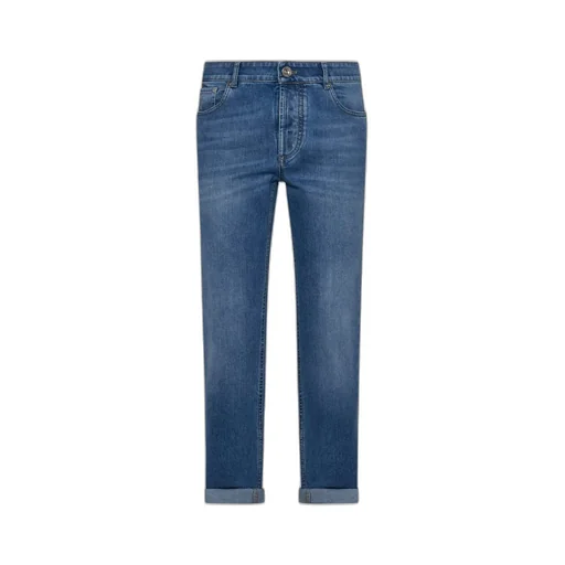 Brunello Cucinelli Mid-Rise Straight-Leg Jeans