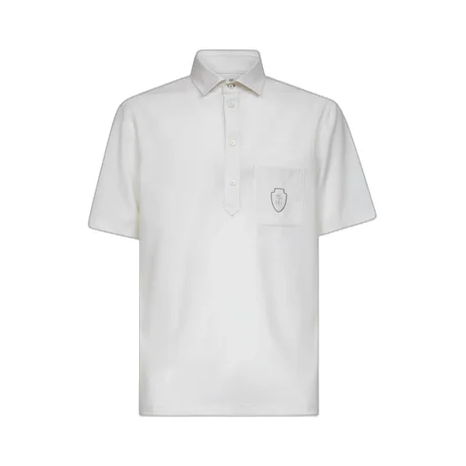 Brunello Cucinelli Logo Detailed Short-Sleeved Polo Shirt