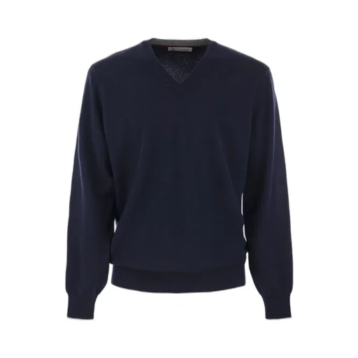 Brunello Cucinelli V-Neck Knitted Jumper