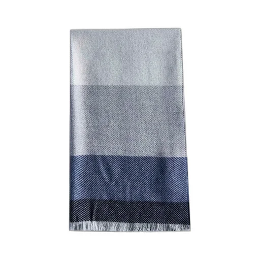 Brunello Cucinelli Striped Fringed Edge Scarf