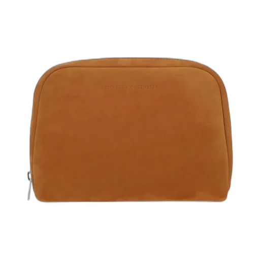 Brunello Cucinelli Logo Stamp Zipped Wallet