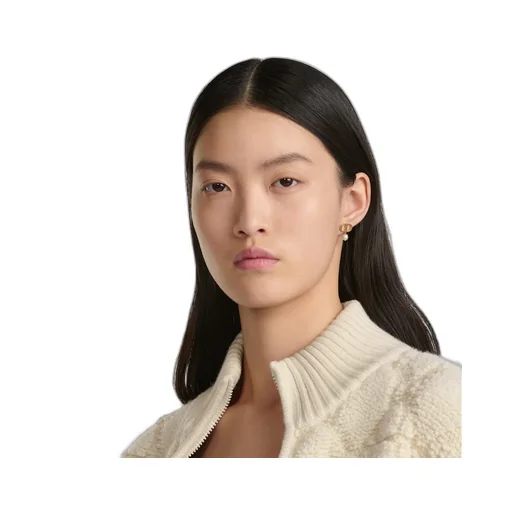 Macrocannage Zipped Cardigan