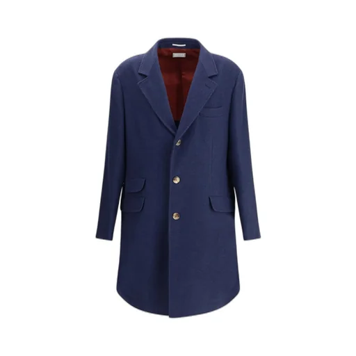 Brunello Cucinelli Single-Breasted Long-Sleeved Coat