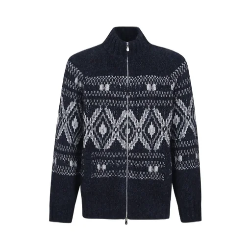 Brunello Cucinelli High Neck Zip-Up Cardigan
