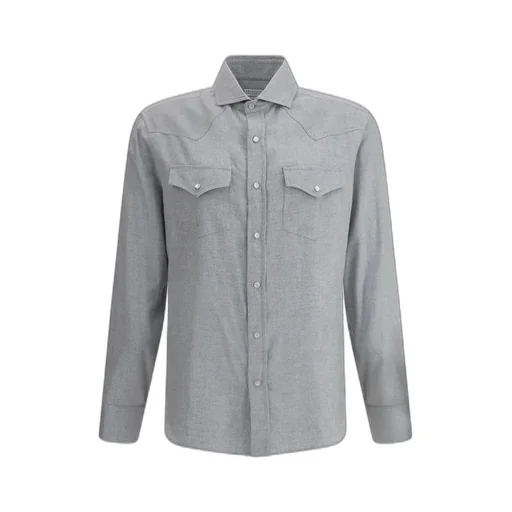 Brunello Cucinelli Buttoned Long Sleeved Shirt