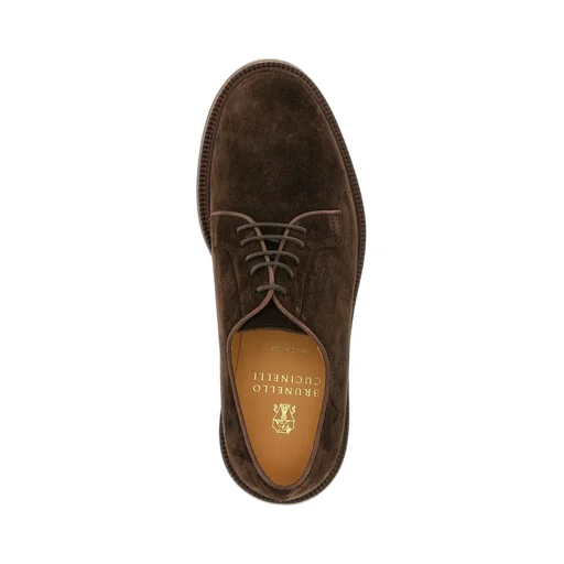 Brunello Cucinelli Round-Toe Lace-Up Derby Shoes