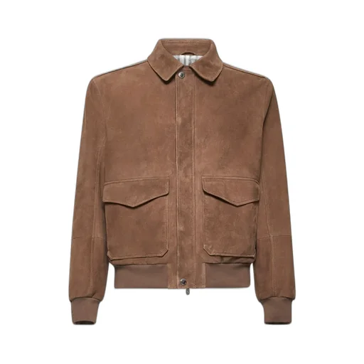 Brunello Cucinelli Long-Sleeved Aviator Jacket