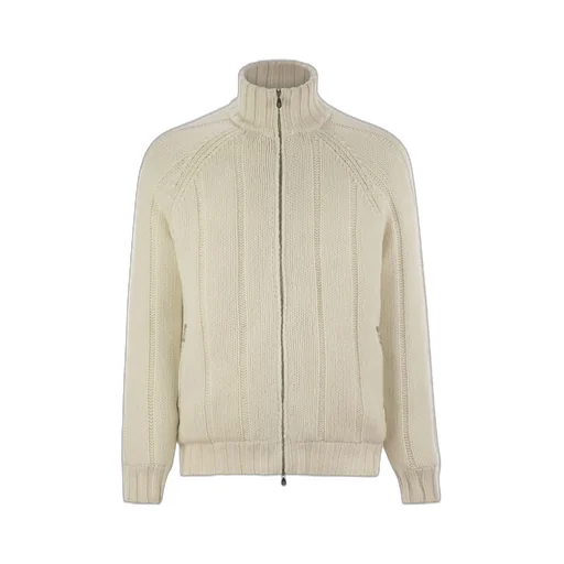 Brunello Cucinelli Zip-Up Ribbed-Knit Jacket