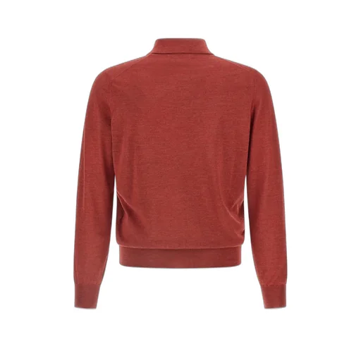 Brunello Cucinelli Long Sleeved Knitted Polo Shirt