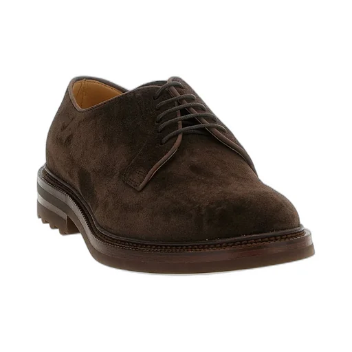 Brunello Cucinelli Round-Toe Lace-Up Derby Shoes