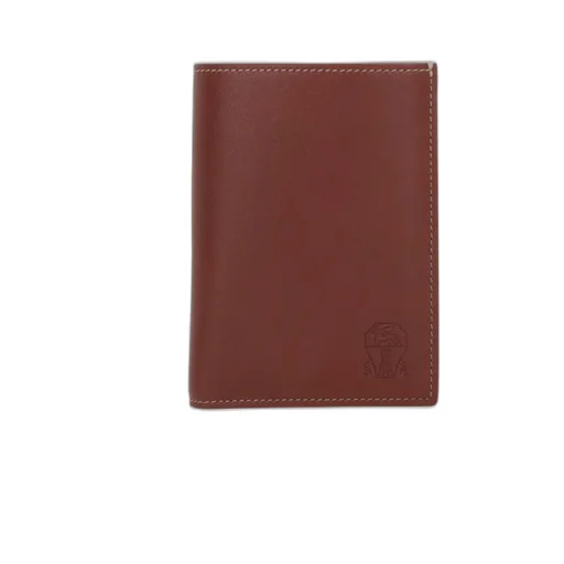 Brunello Cucinelli Logo Debossed Bi-Fold Wallet