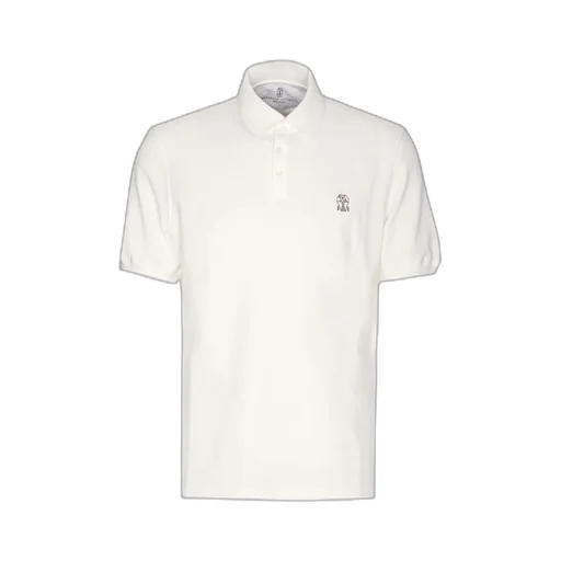 Brunello Cucinelli Logo Detailed Short Sleeved Polo Shirt