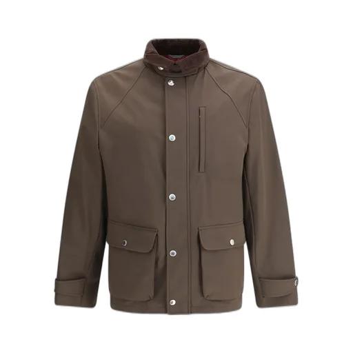 Brunello Cucinelli Pocket Detailed Buttoned Jacket