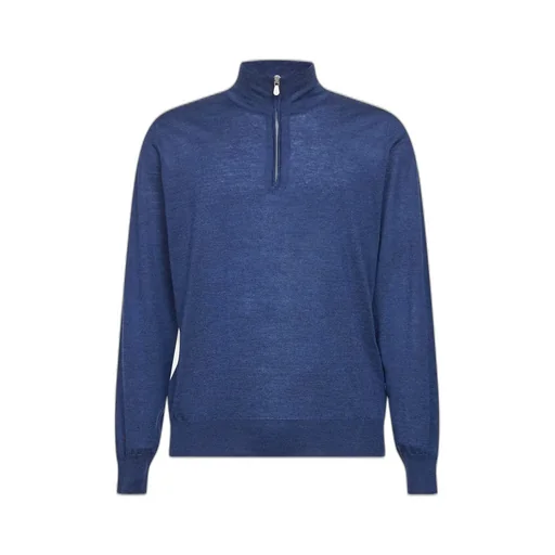 Brunello Cucinelli High Neck Zip-Up Jumper
