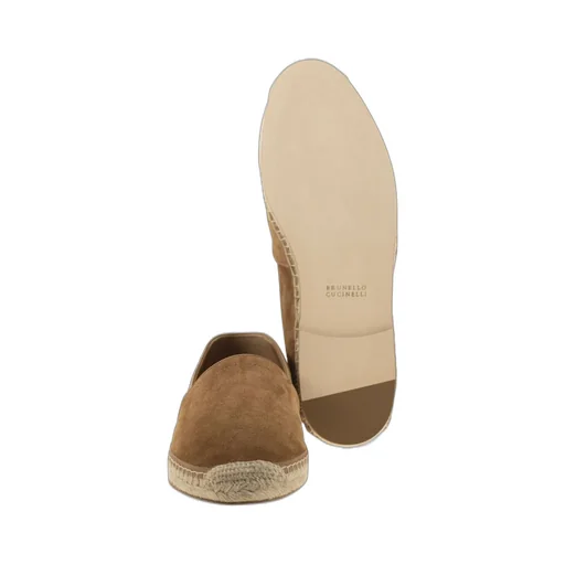 Brunello Cucinelli Logo Printed Slip-On Espadrilles