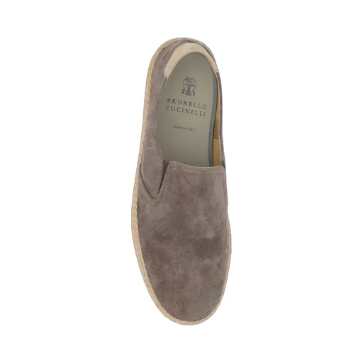 Brunello Cucinelli Almond-Toe Slip-On Loafers