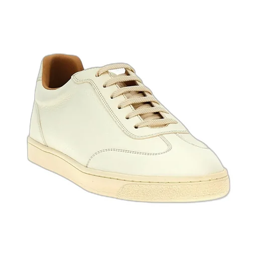 Brunello Cucinelli Logo Printed Round Toe Sneakers