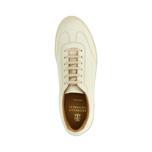 Brunello Cucinelli Logo Printed Round Toe Sneakers