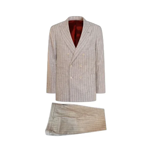 Brunello Cucinelli Striped Two-Piece Tailored Suit