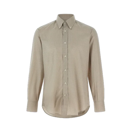 Brunello Cucinelli Checked Long Sleeved Shirt