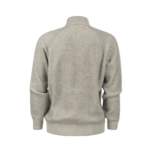 Brunello Cucinelli Half-Zipped Knitted Jumper