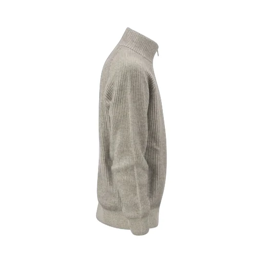 Brunello Cucinelli Half-Zipped Knitted Jumper
