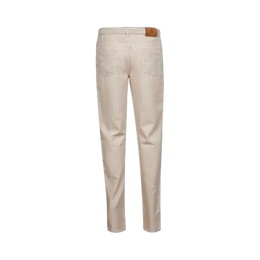 Brunello Cucinelli Logo Patch Straight-Leg Trousers