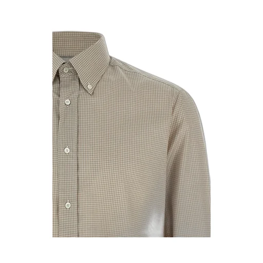 Brunello Cucinelli Checked Long Sleeved Shirt