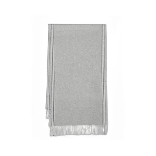 Brunello Cucinelli Striped Fringed Scarf